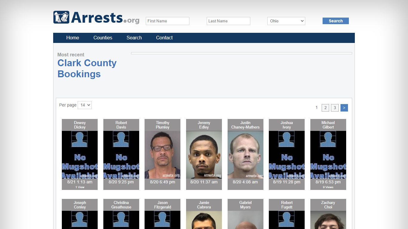 Clark County Arrests and Inmate Search